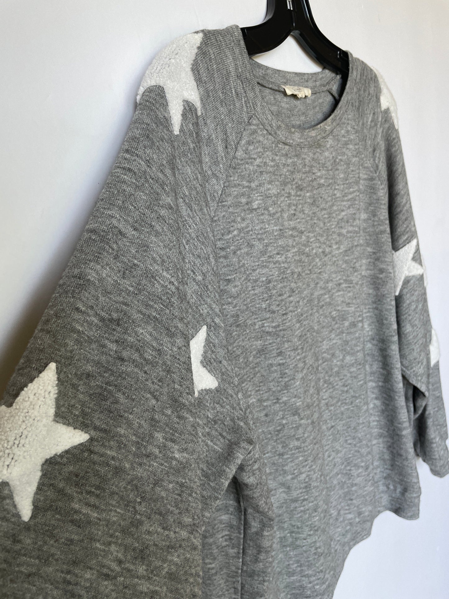 Grey Top Long Sleeve Easel, Size S