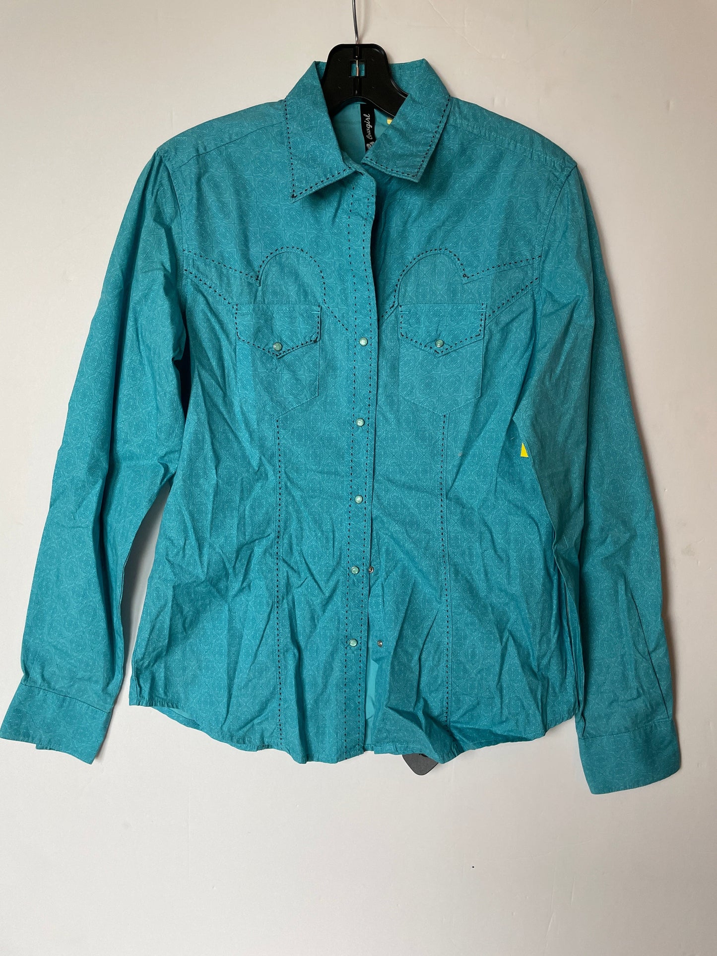 Teal Top Long Sleeve Clothes Mentor, Size M