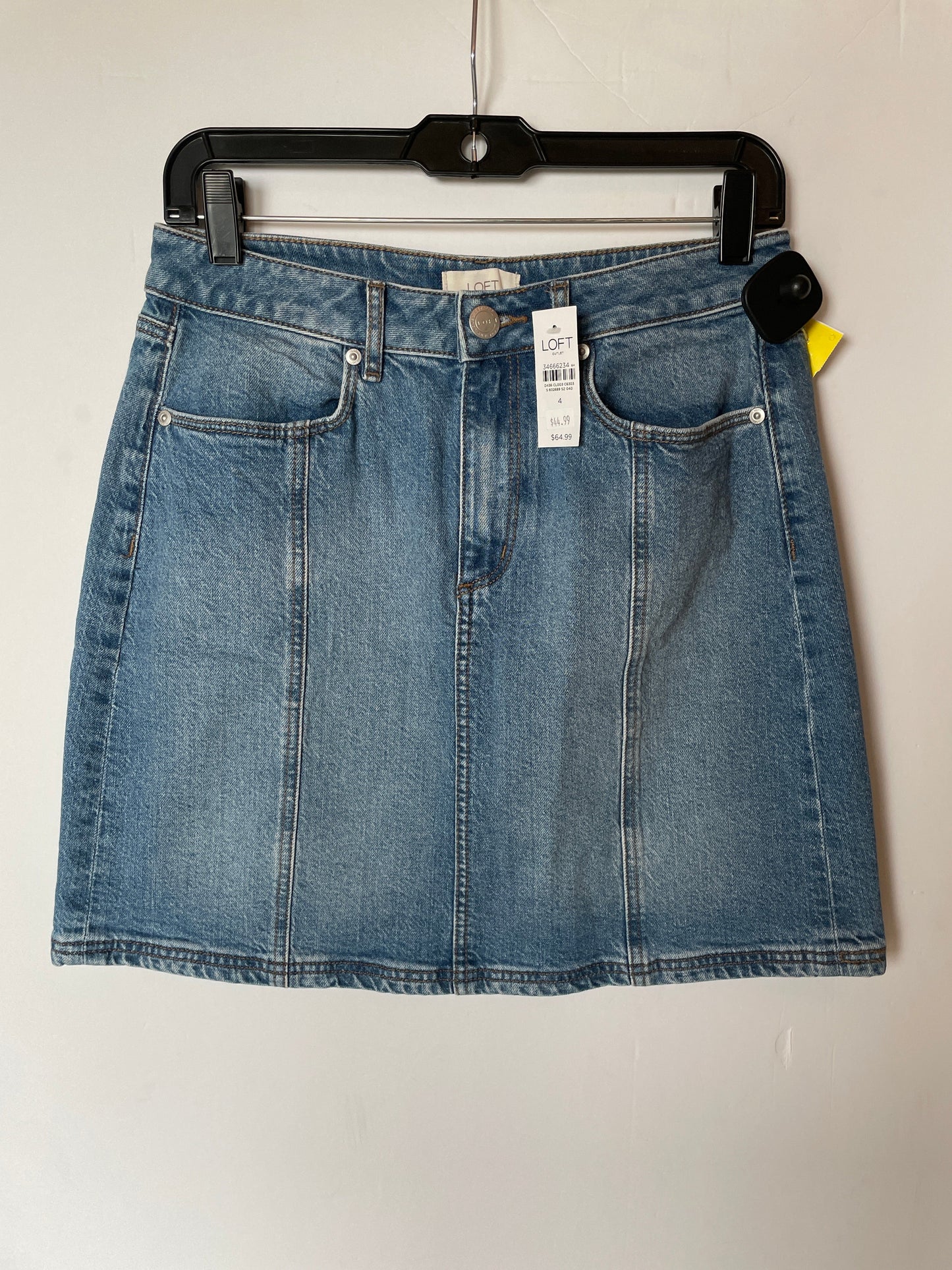 Blue Denim Skirt Mini & Short Loft, Size 4