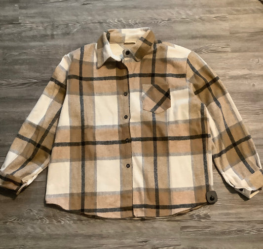 Plaid Pattern Jacket Shirt Adore, Size 3x