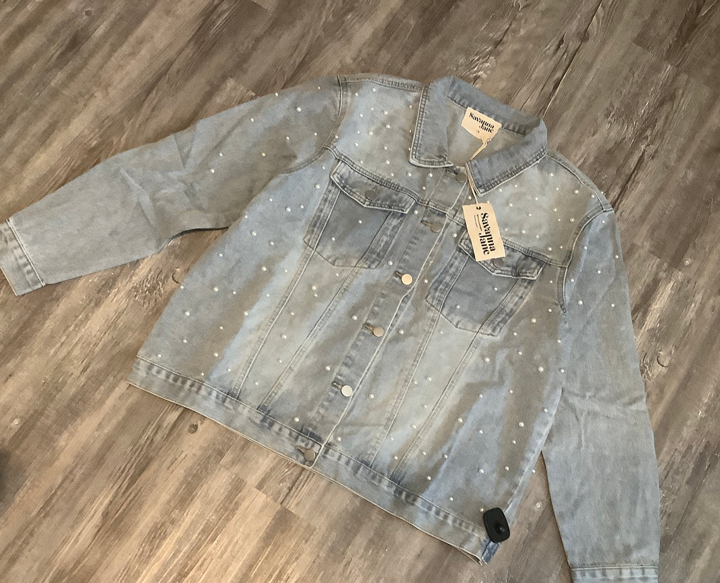 Blue Denim Jacket Denim Savanna Jane, Size 1x