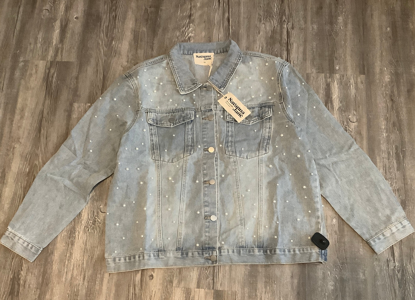 Blue Denim Jacket Denim Savanna Jane, Size 1x