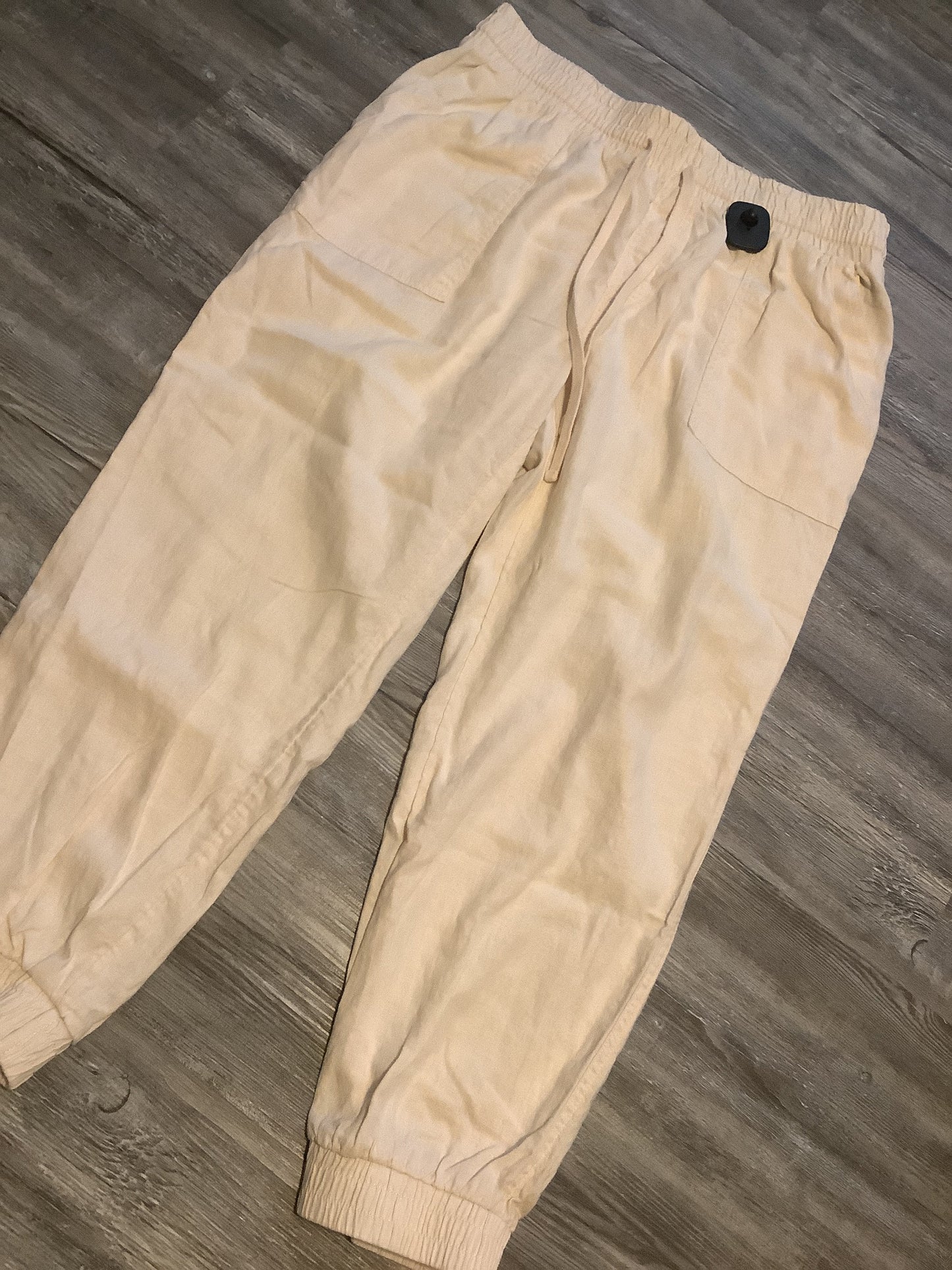 Cream Pants Joggers A New Day, Size 14