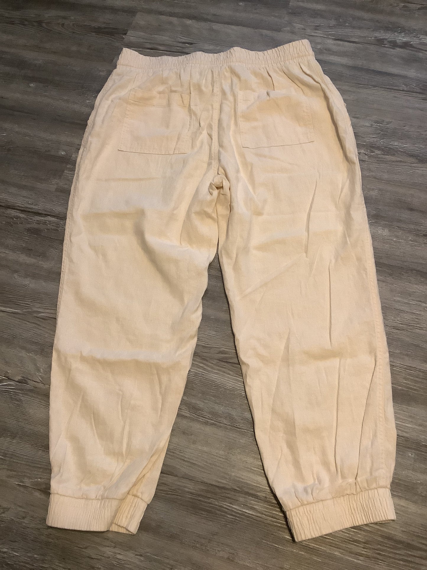 Cream Pants Joggers A New Day, Size 14