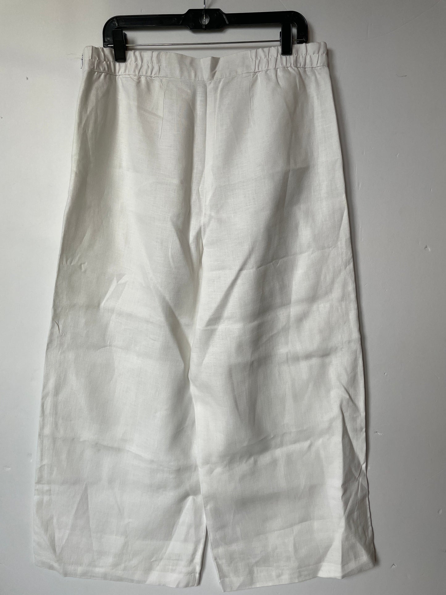 White Pants Linen For Cynthia, Size 12