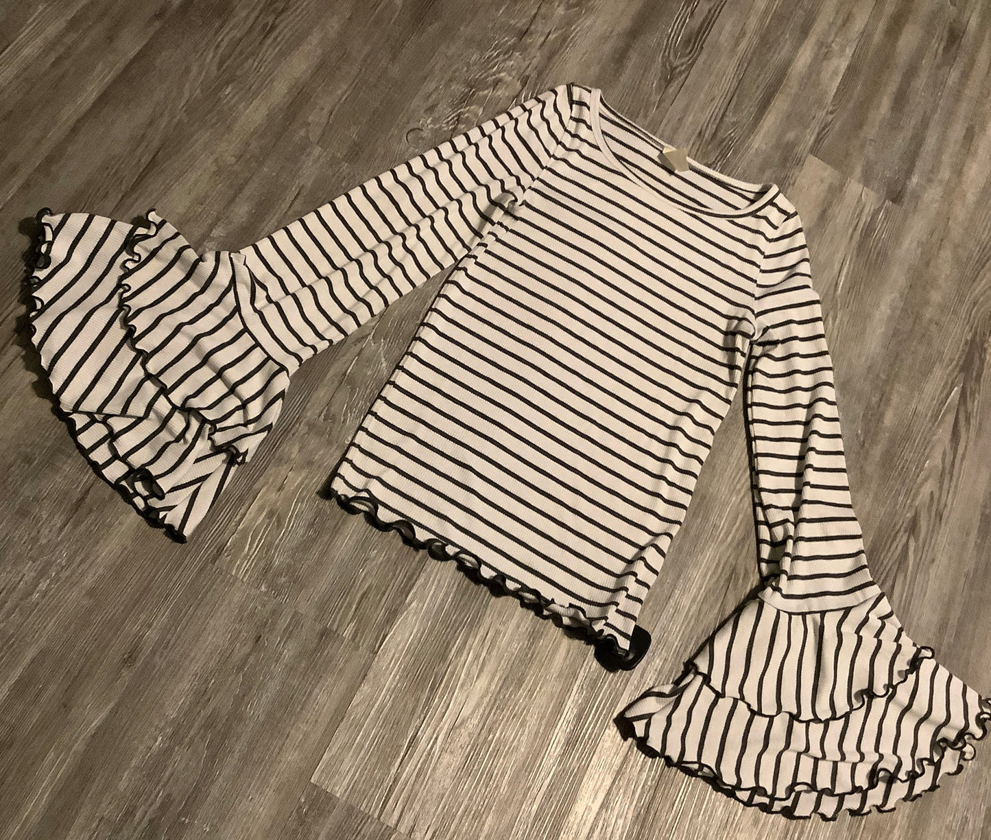 Top Long Sleeve Basic By We The Free In Striped Pattern, Size: S