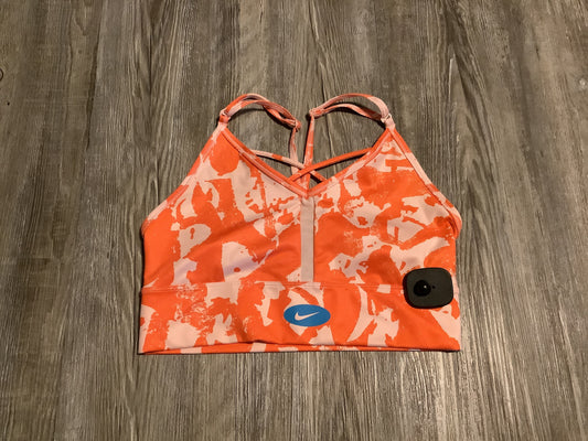 Athletic Bra By Nike Apparel In Orange, Size: M