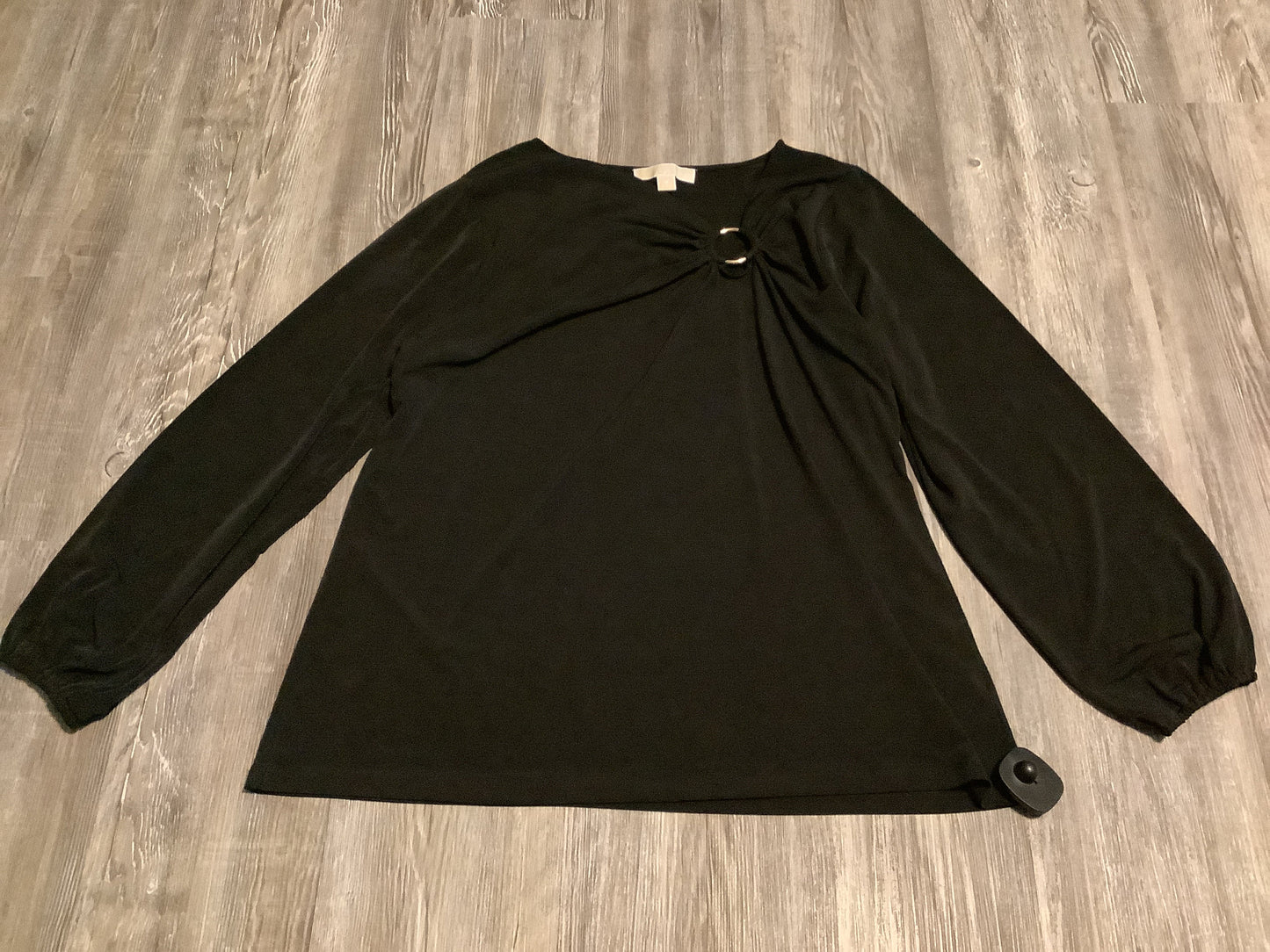 Top Long Sleeve By Michael Kors In Black, Size: 1x