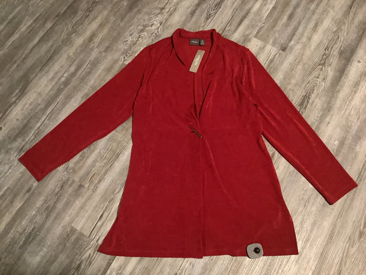 Sweater Cardigan By Chicos In Red, Size: L