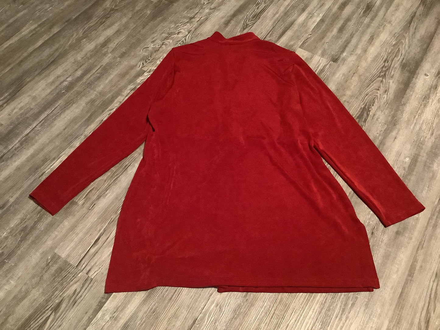 Sweater Cardigan By Chicos In Red, Size: L