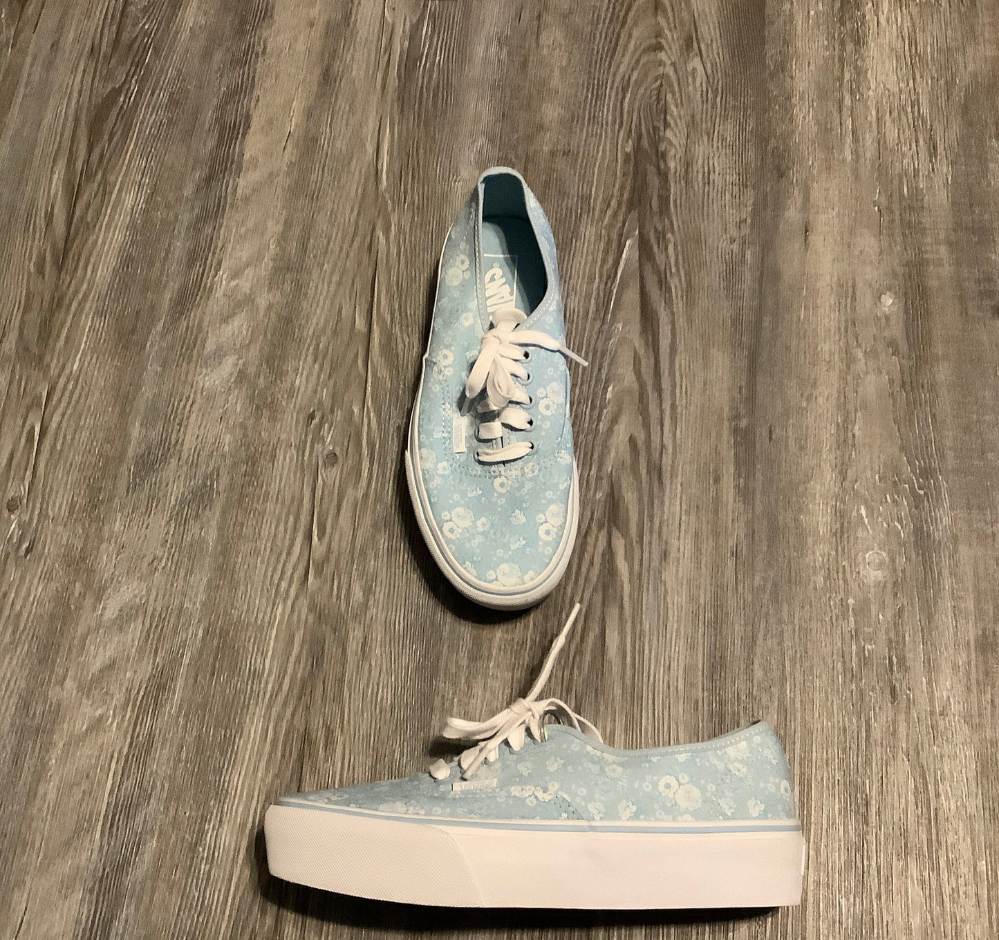 Shoes Sneakers By Vans In Blue, Size: 8.5