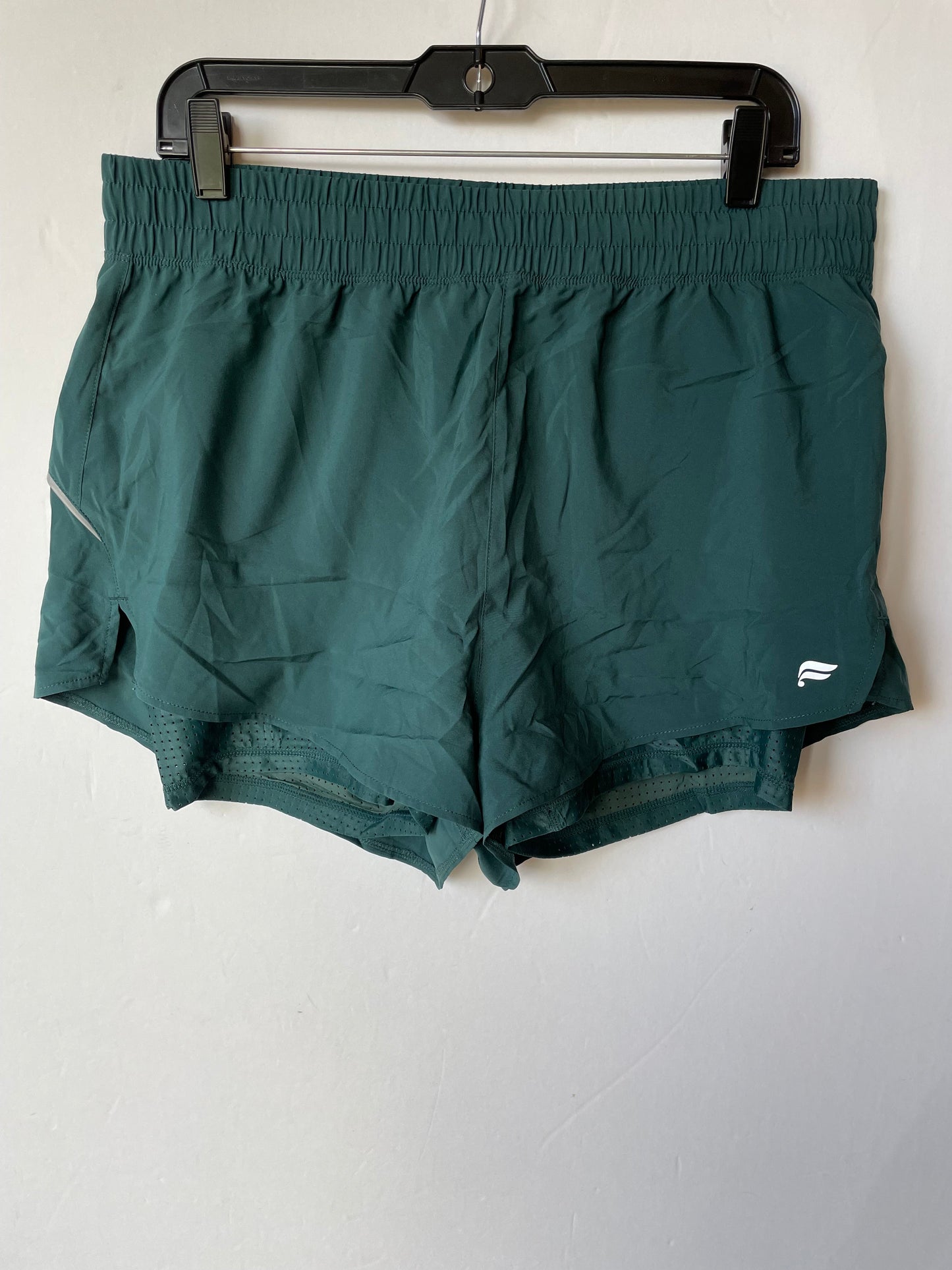 Athletic Shorts By Fabletics In Green, Size: L