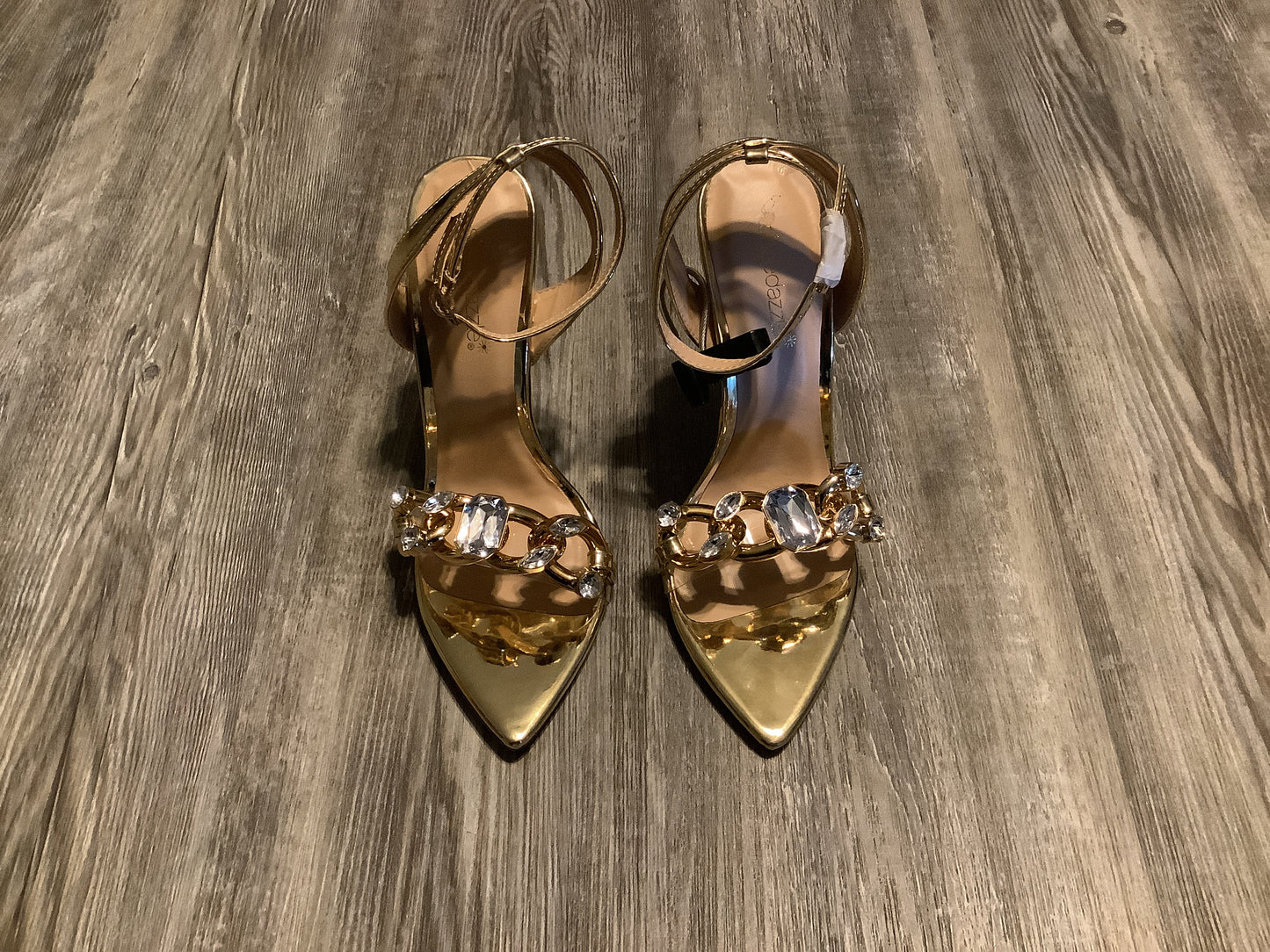 Shoes Heels Stiletto By Shoedazzle In Gold, Size: 8