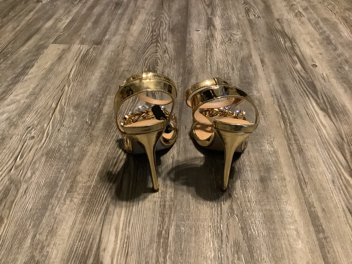 Shoes Heels Stiletto By Shoedazzle In Gold, Size: 8