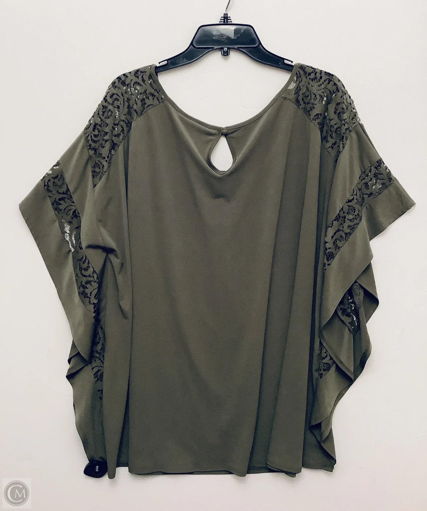 Top Short Sleeve By Lane Bryant In Green, Size: 2x