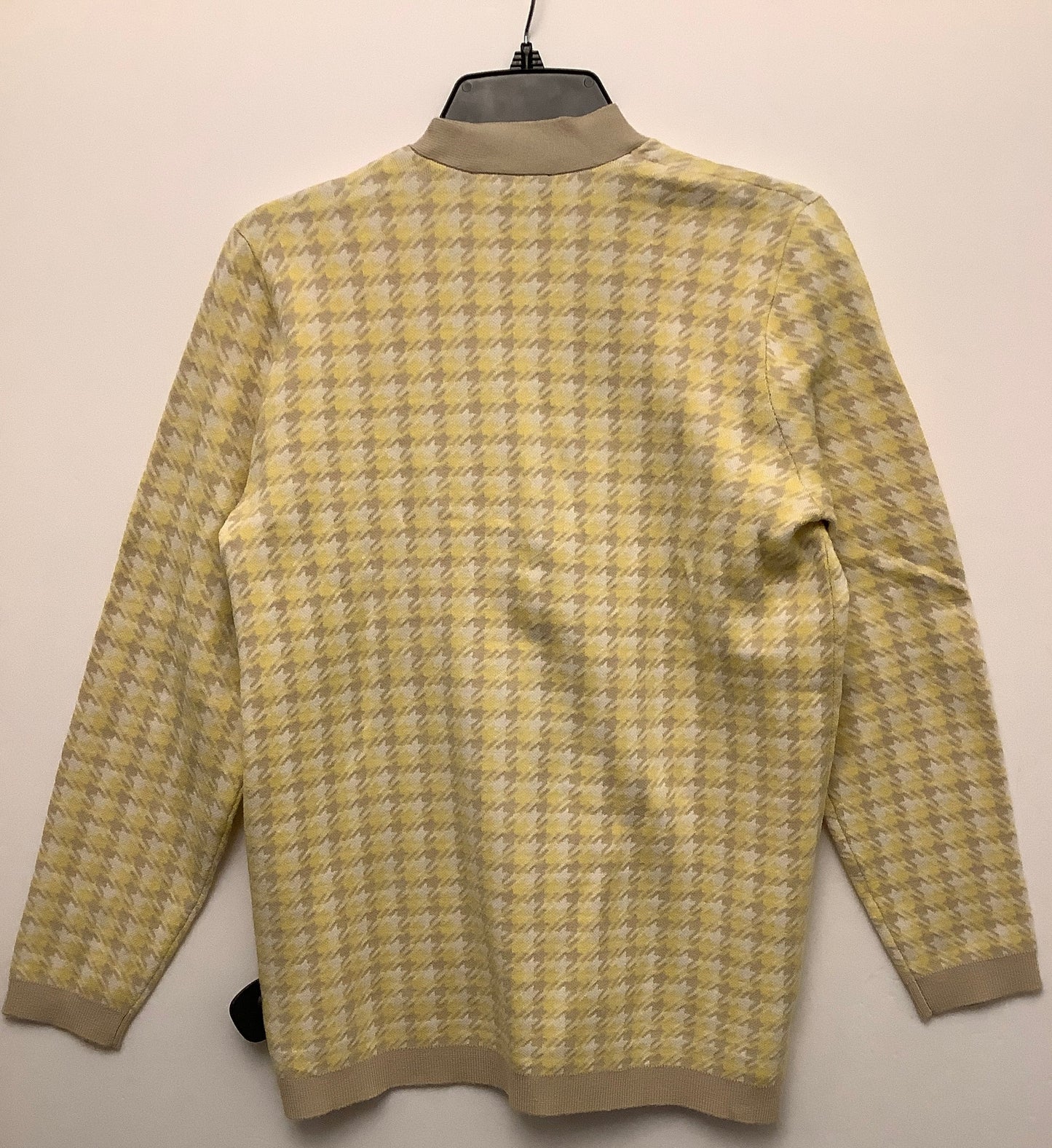 Sweater Cardigan By Ann Taylor In Yellow, Size: M