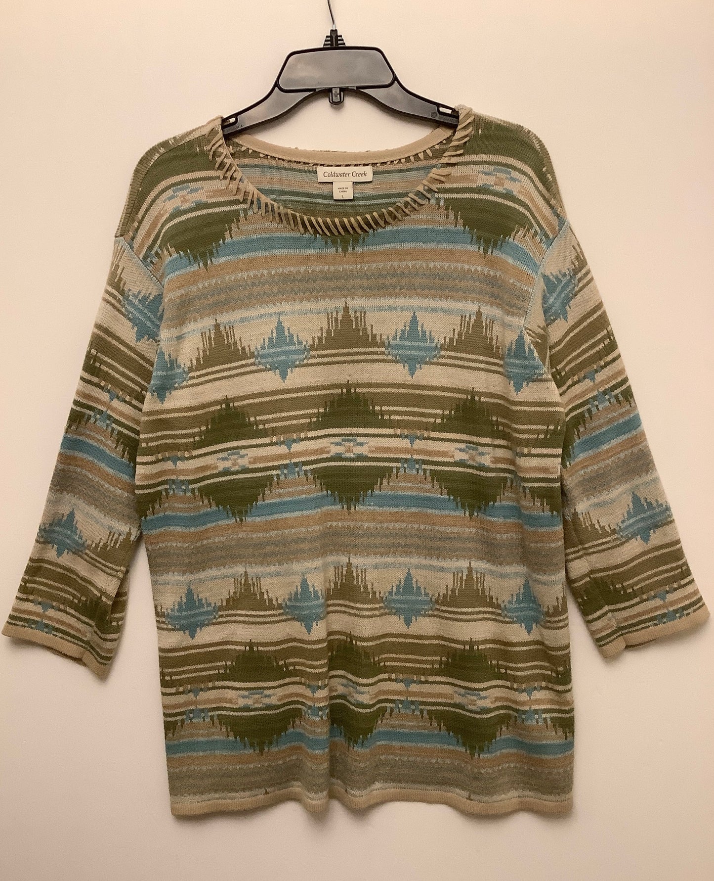 Sweater By Coldwater Creek In Green, Size: L