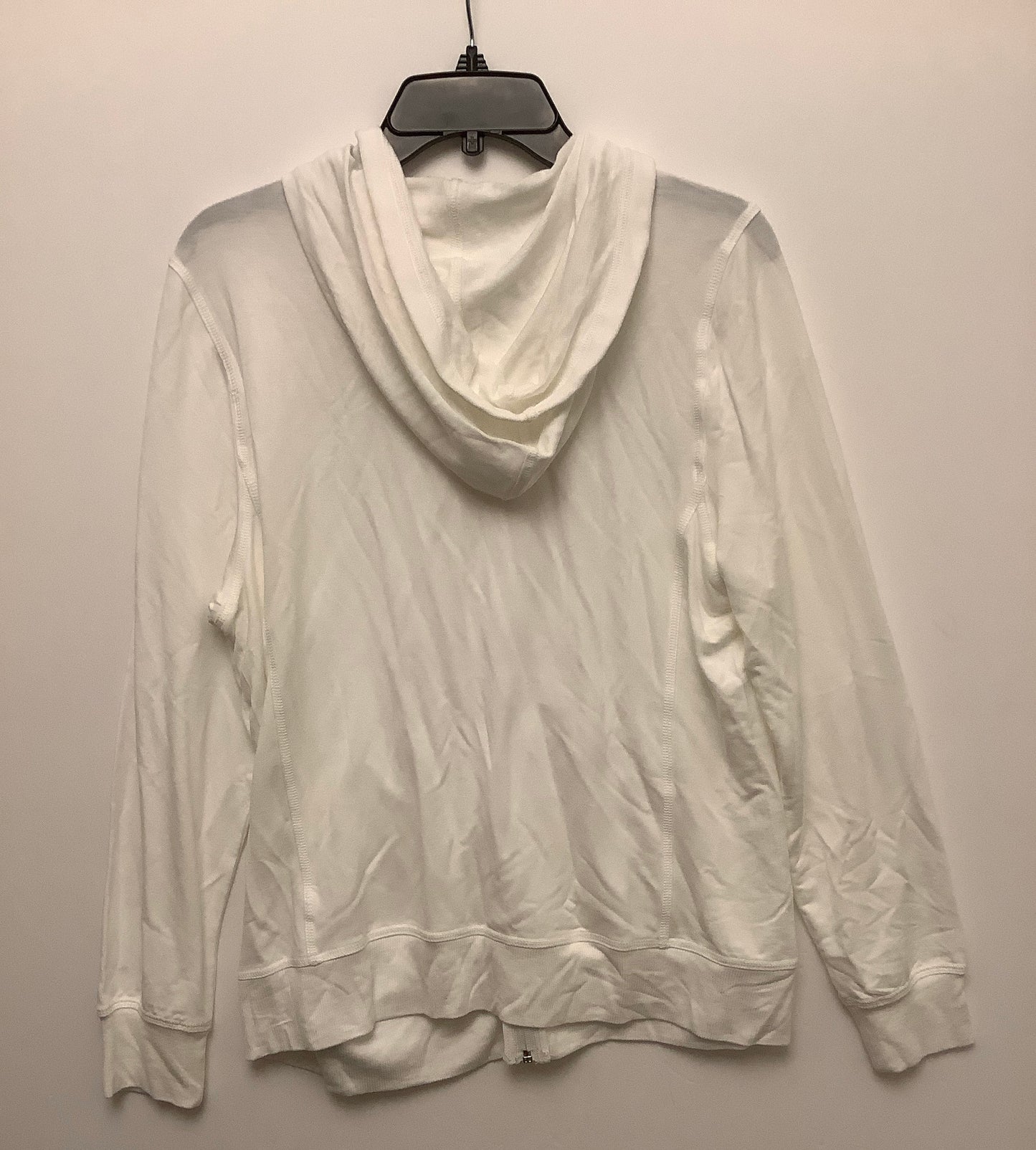 Sweatshirt Hoodie By Workshop In White, Size: L