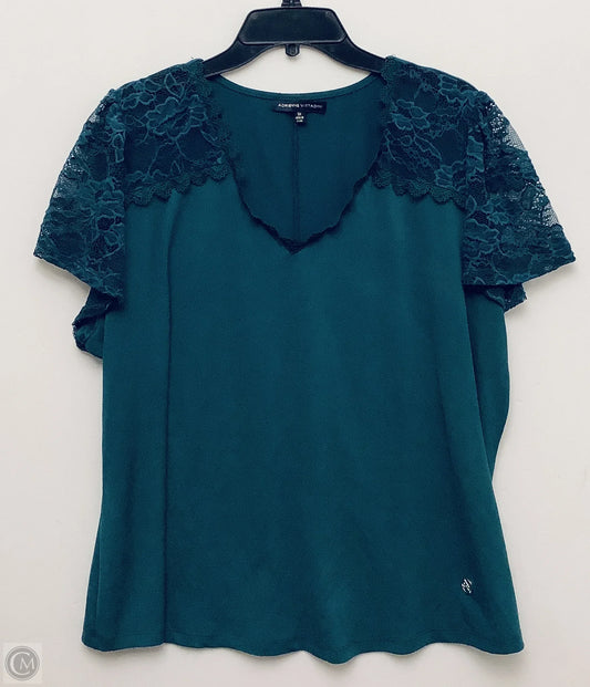 Top Short Sleeve By Adrienne Vittadini In Green, Size: 3x