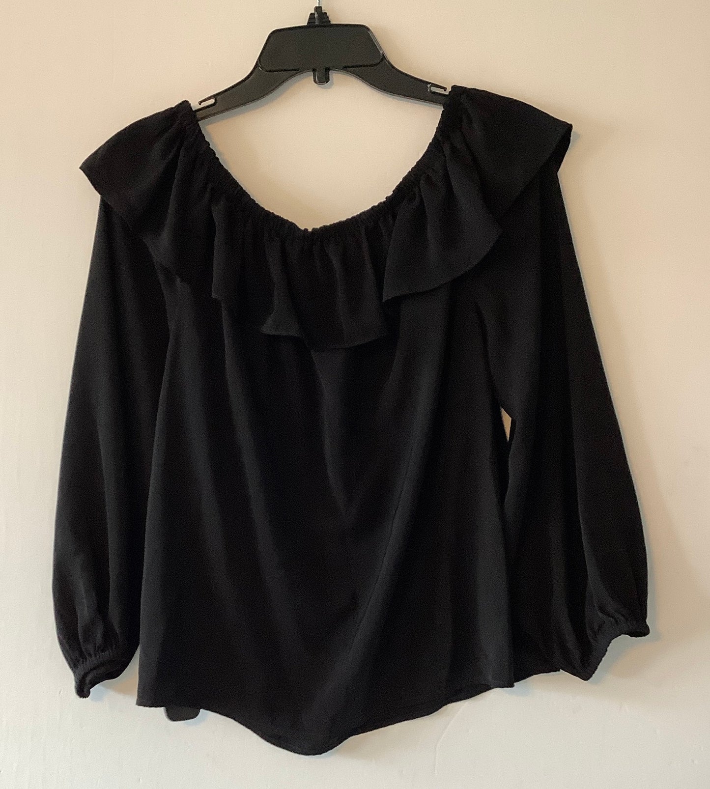 Top Long Sleeve Designer By Michael Kors In Black, Size: L