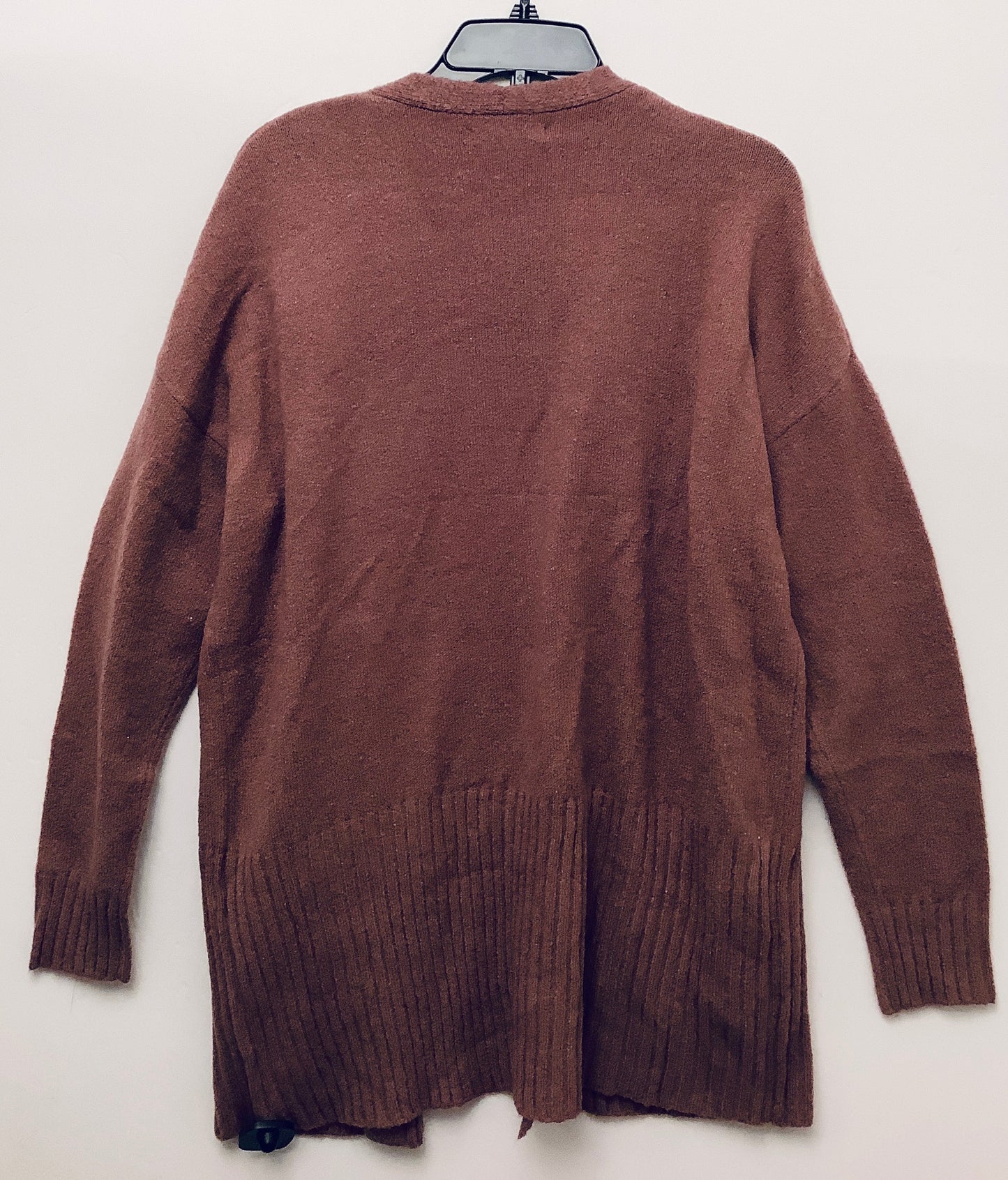 Sweater Cardigan By Active Usa In Mauve, Size: L