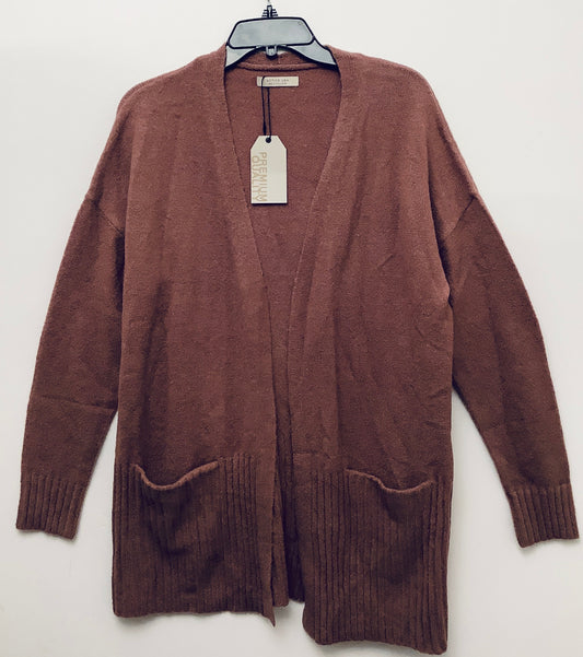 Sweater Cardigan By Active Usa In Mauve, Size: L