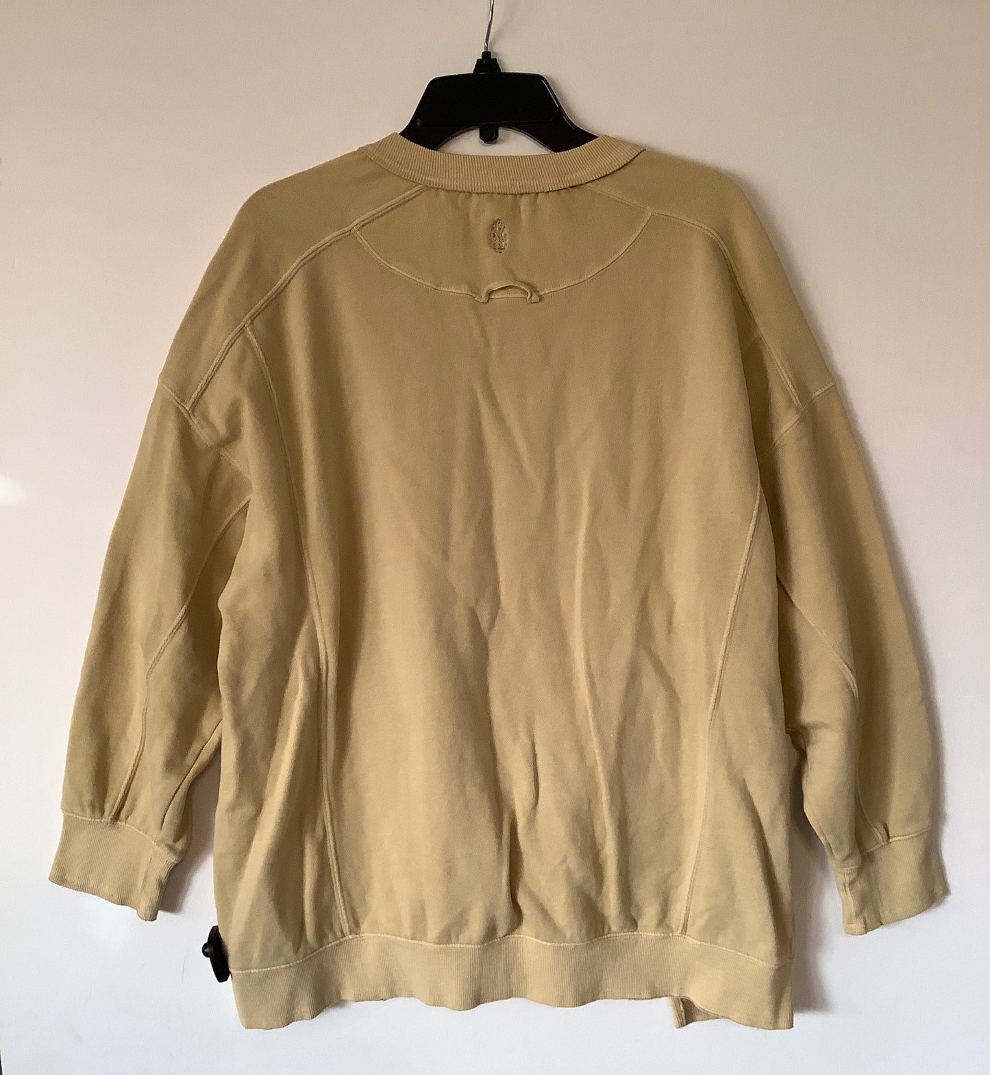 Sweatshirt Crewneck By Free People In Yellow, Size: S