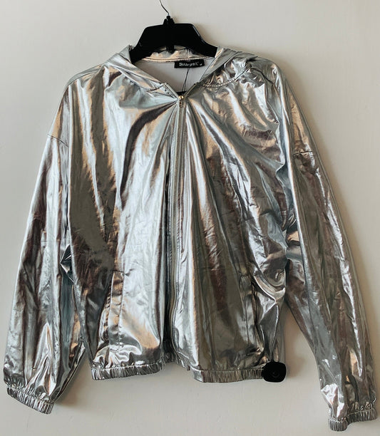 Jacket Other By Allegra K In Silver, Size: 1x