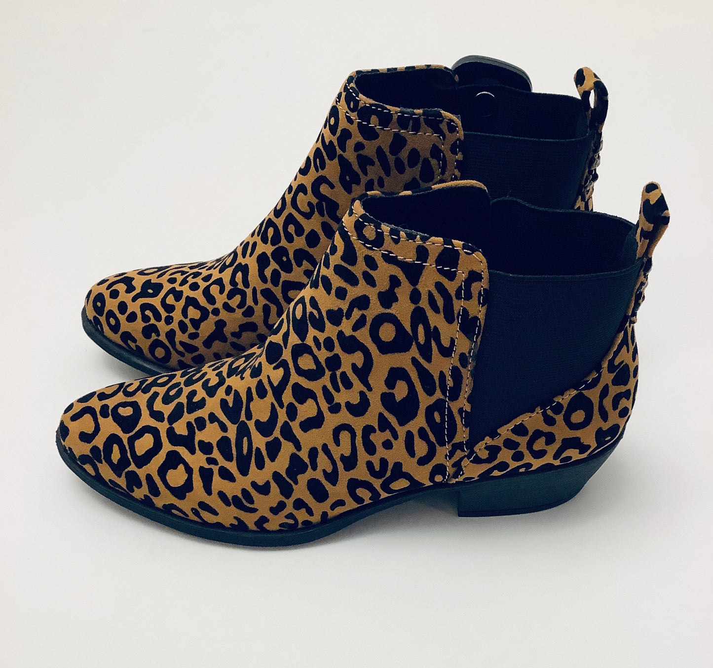 Boots Ankle Heels By Qupid In Animal Print, Size: 8.5