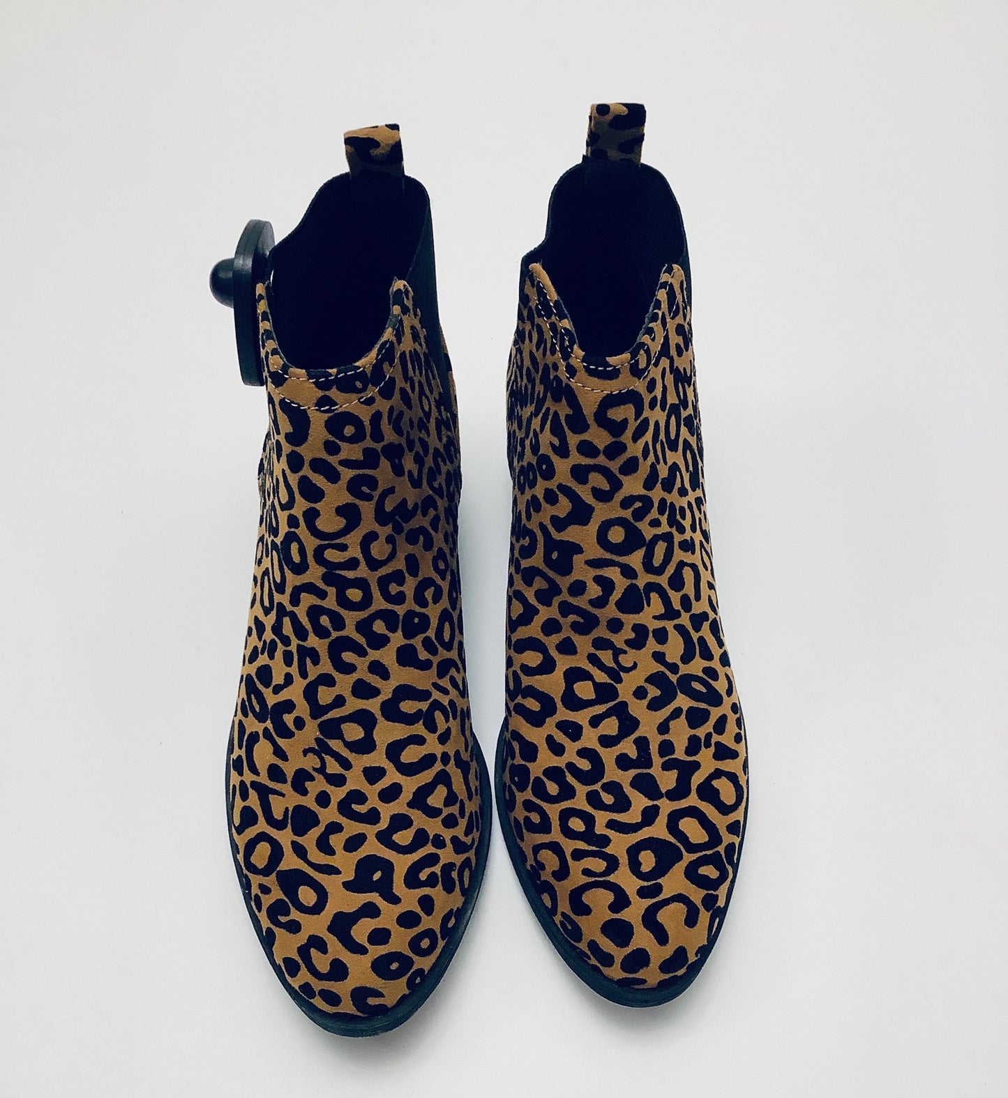 Boots Ankle Heels By Qupid In Animal Print, Size: 8.5