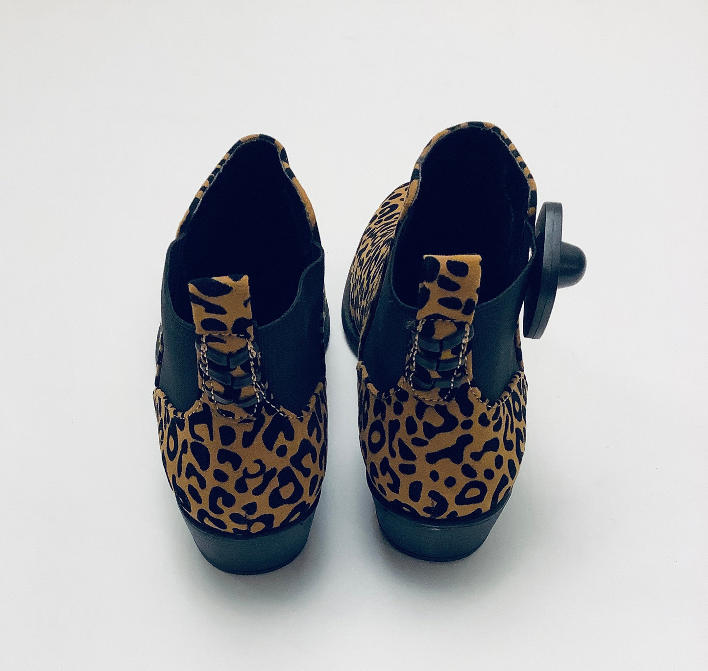 Boots Ankle Heels By Qupid In Animal Print, Size: 8.5