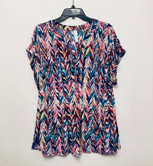 Top Short Sleeve By Clothes Mentor In Multi-colored, Size: Xl