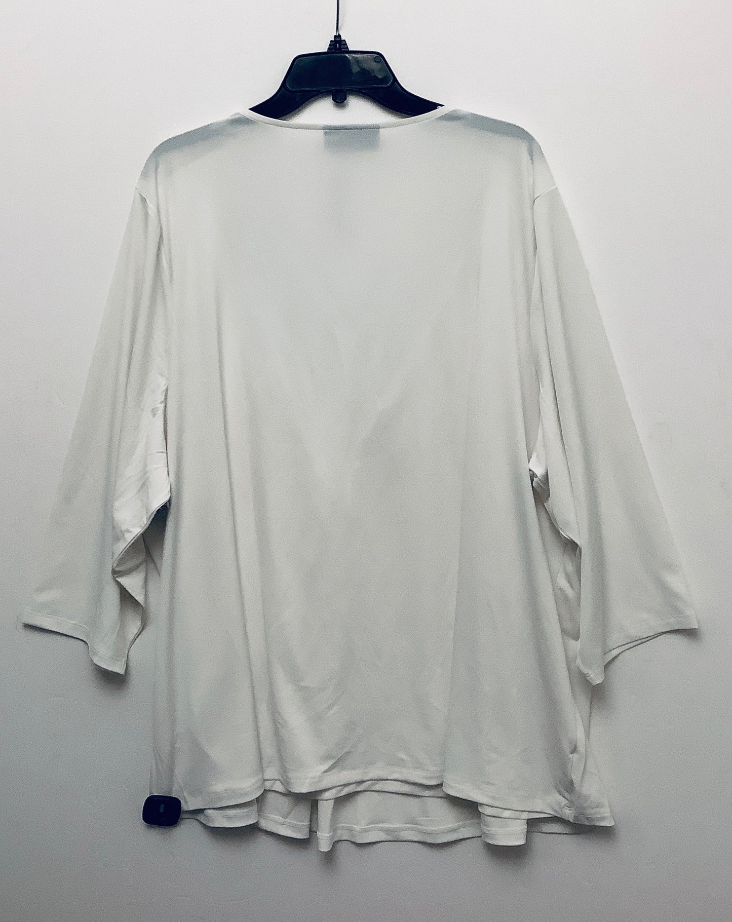 Top Long Sleeve By Lane Bryant In White, Size: 3x