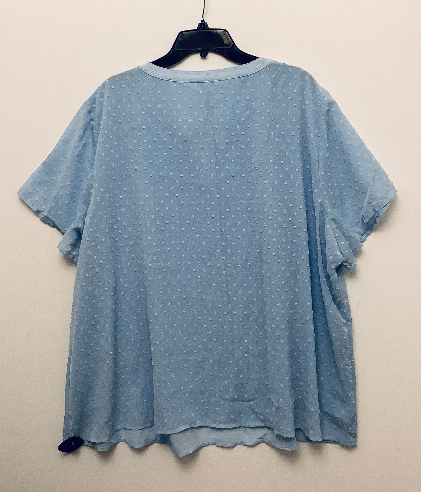 Top Short Sleeve By Cme In Blue, Size: 4x