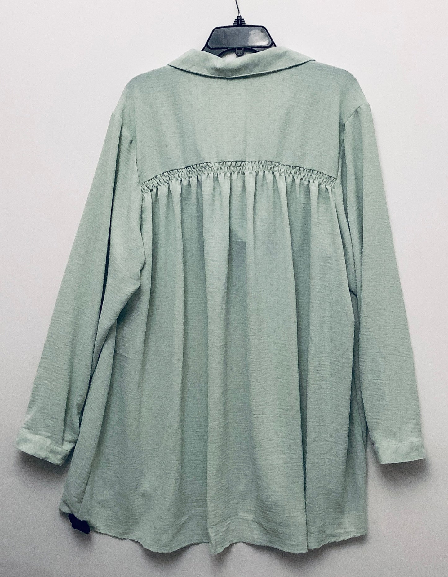 Tunic 3/4 Sleeve By Cme In Green, Size: 3x