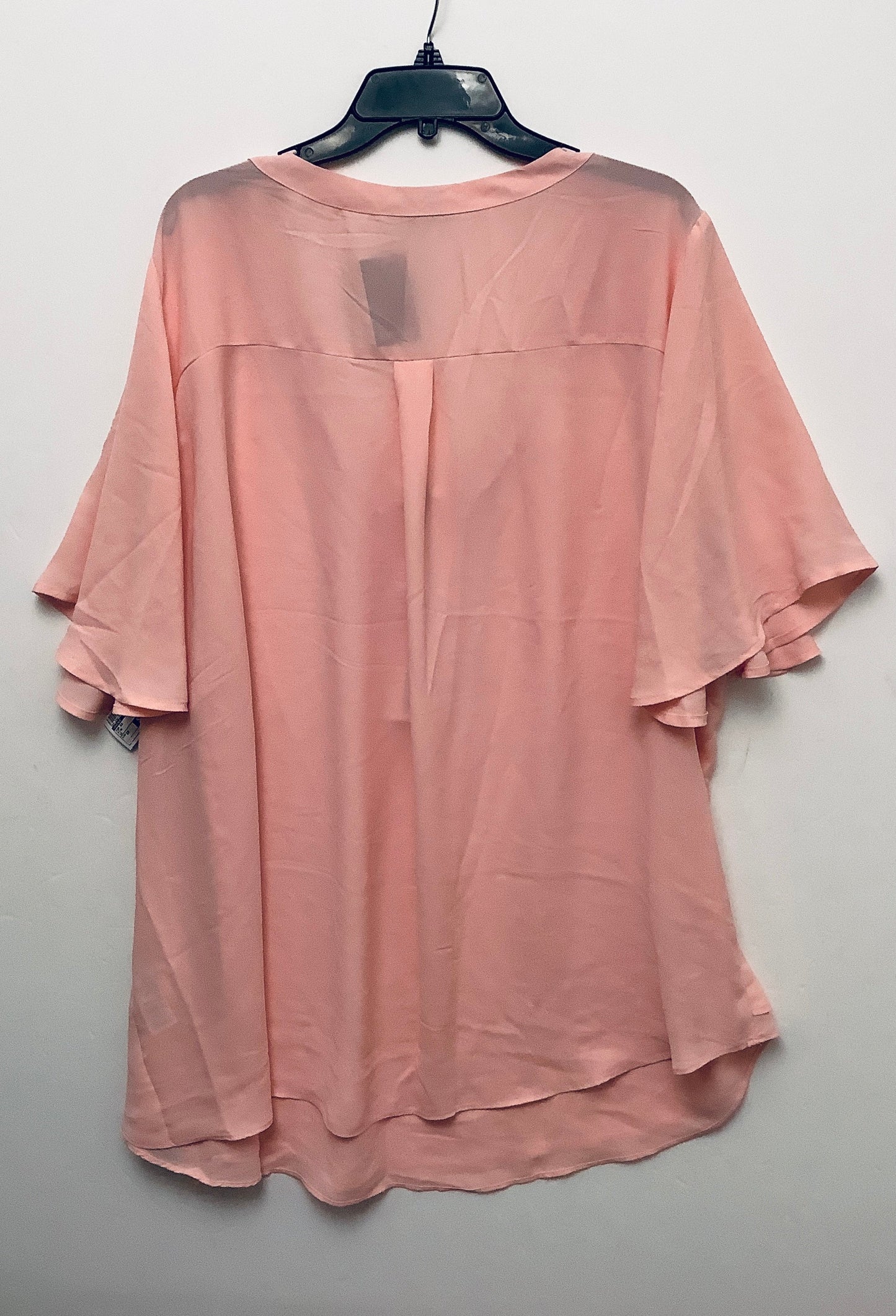 Top Short Sleeve By Avenue In Pink, Size: 3x