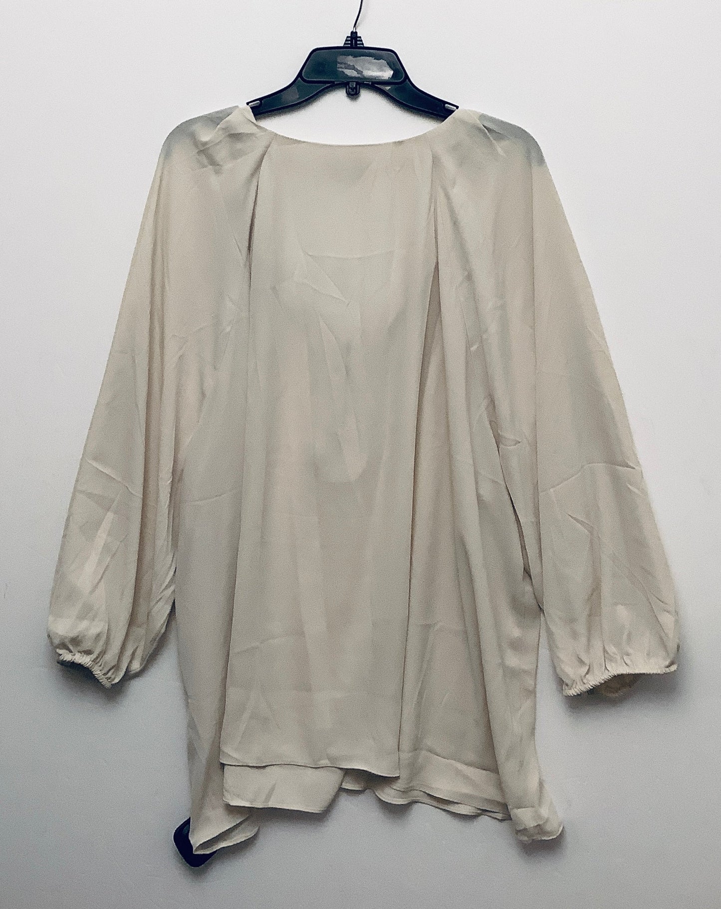 Top Long Sleeve By Cato In Cream, Size: 3x