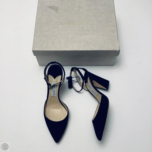 Shoes Luxury Designer By Jimmy Choo In Black, Size: 9