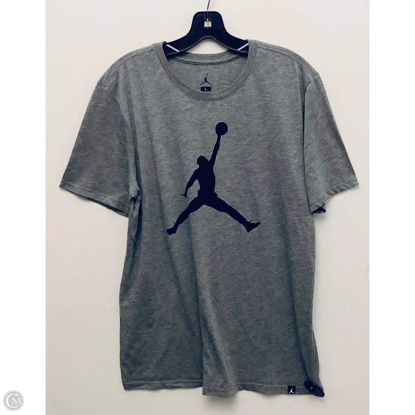 Top Short Sleeve Luxury Designer By Jordan In Grey, Size: L