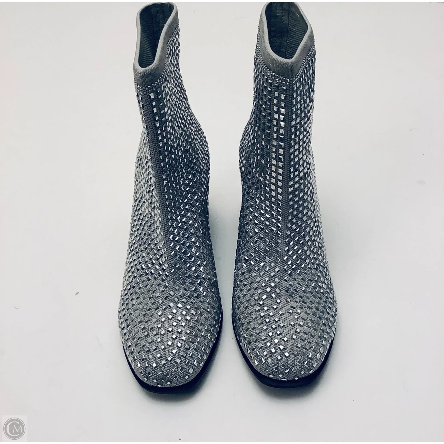 Boots Ankle Heels By Mia In Silver, Size: 6