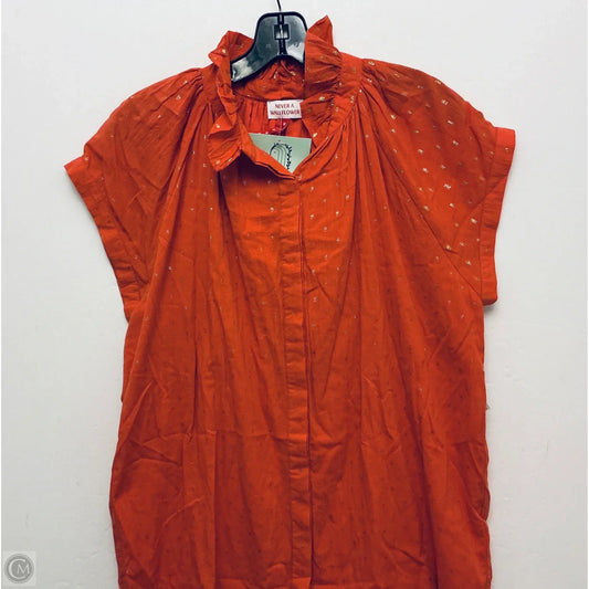 Dress Casual Short By Never a Wallflower In Orange, Size: Xs