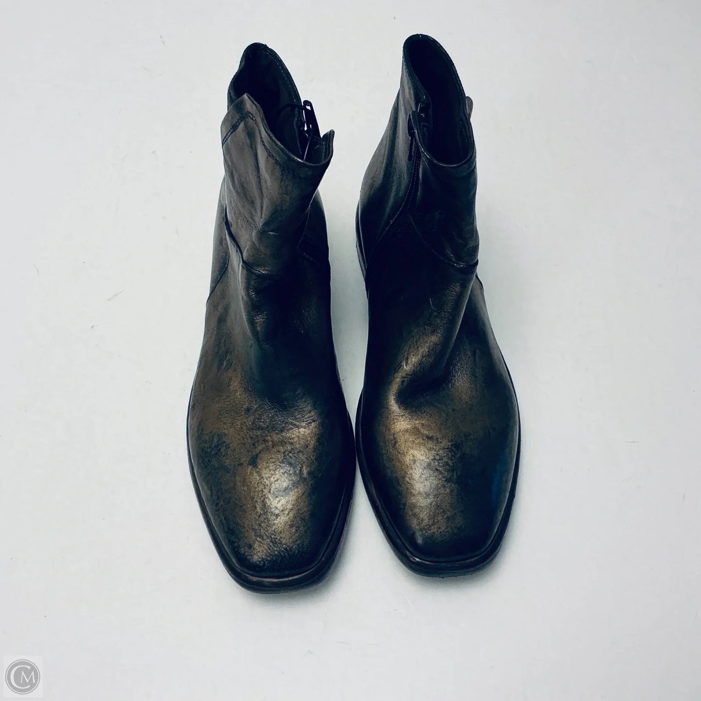 Boots Ankle Flats By Cmb In Gold, Size: 7.5