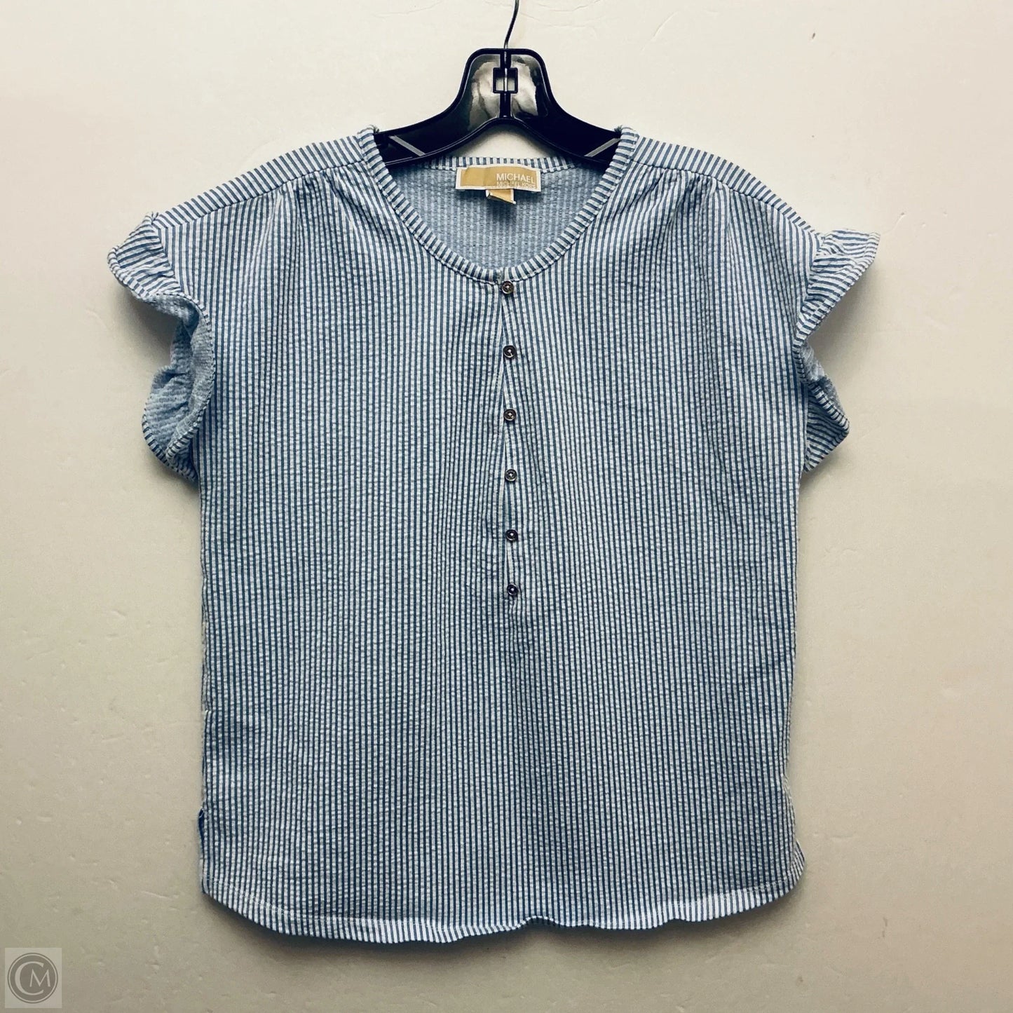 Top Sleeveless Designer By Michael Kors In Blue, Size: M