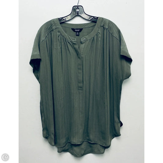 Top Short Sleeve By Simply Vera In Green, Size: Xxl