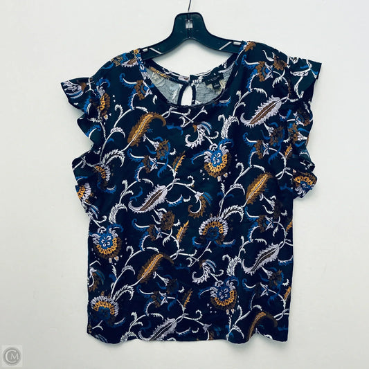 Top Sleeveless By Ann Taylor In Navy, Size: L