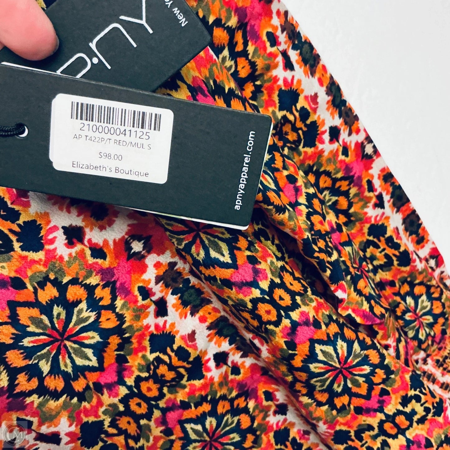 Top Long Sleeve By Cma In Orange, Size: S