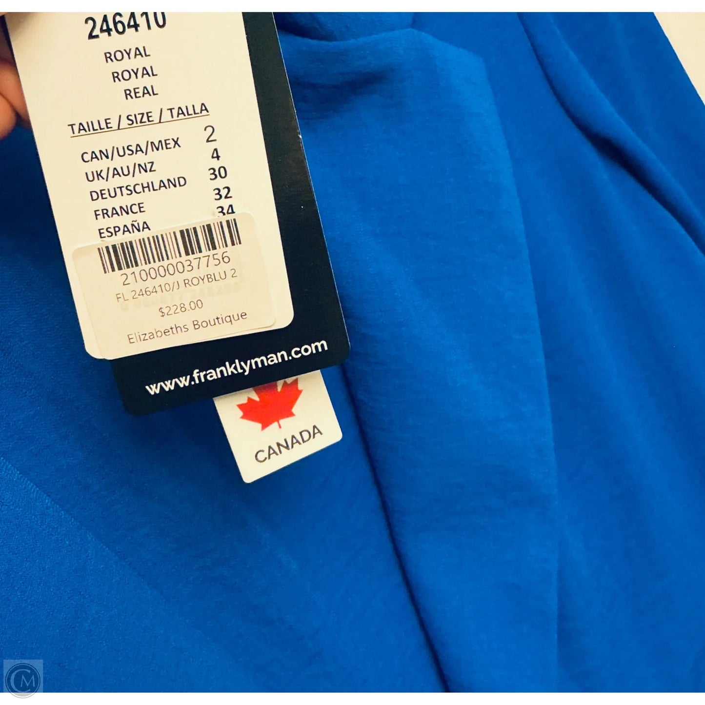 Blazer By Frank Lyman In Blue, Size: 2