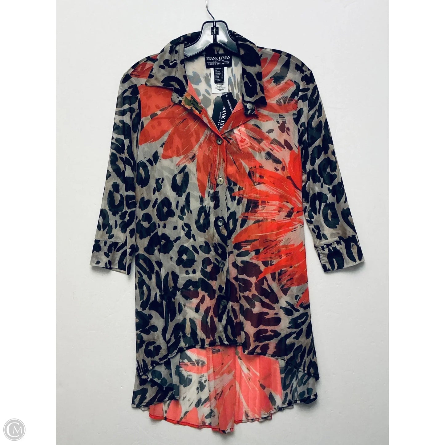 Top Long Sleeve By Frank Lyman In Animal Print, Size: 2