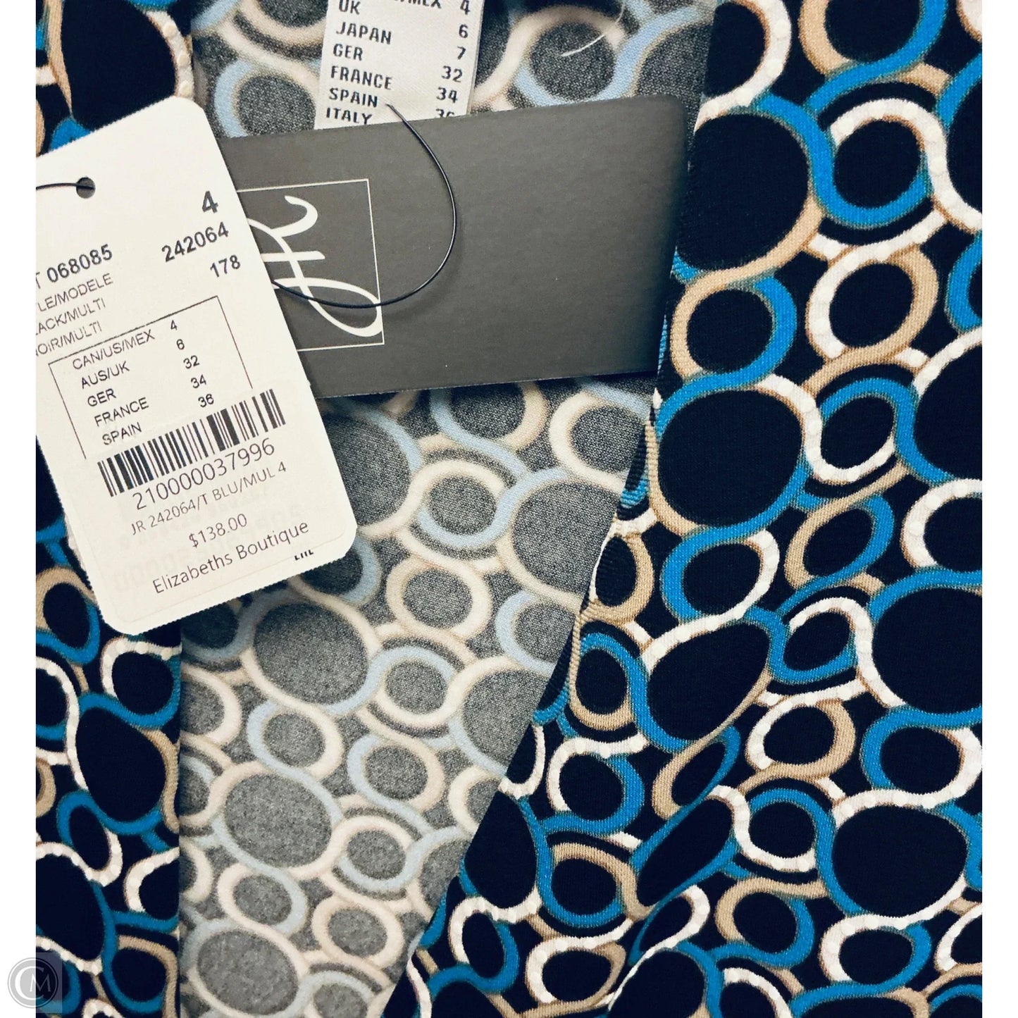 Top Sleeveless By Joseph Ribkoff In Multi-colored, Size: 4