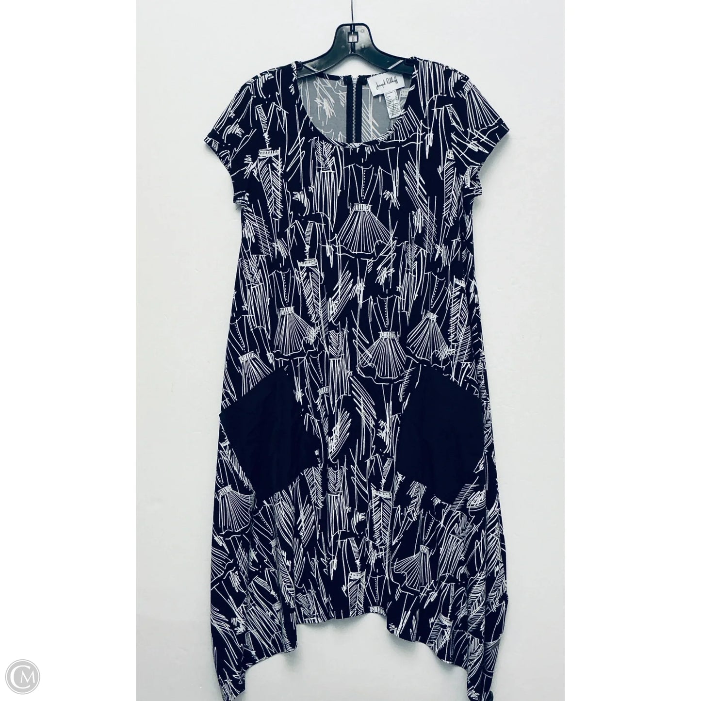 Dress Casual Midi By Joseph Ribkoff In Black, Size: 4